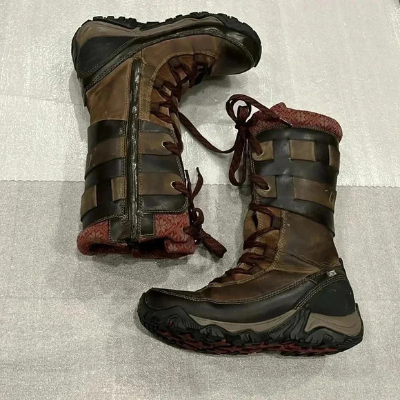 [US7]Black Slate Merrell Polarand Rove  Peak Women Mid-Calf Winter Boots - Picture 4 of 10